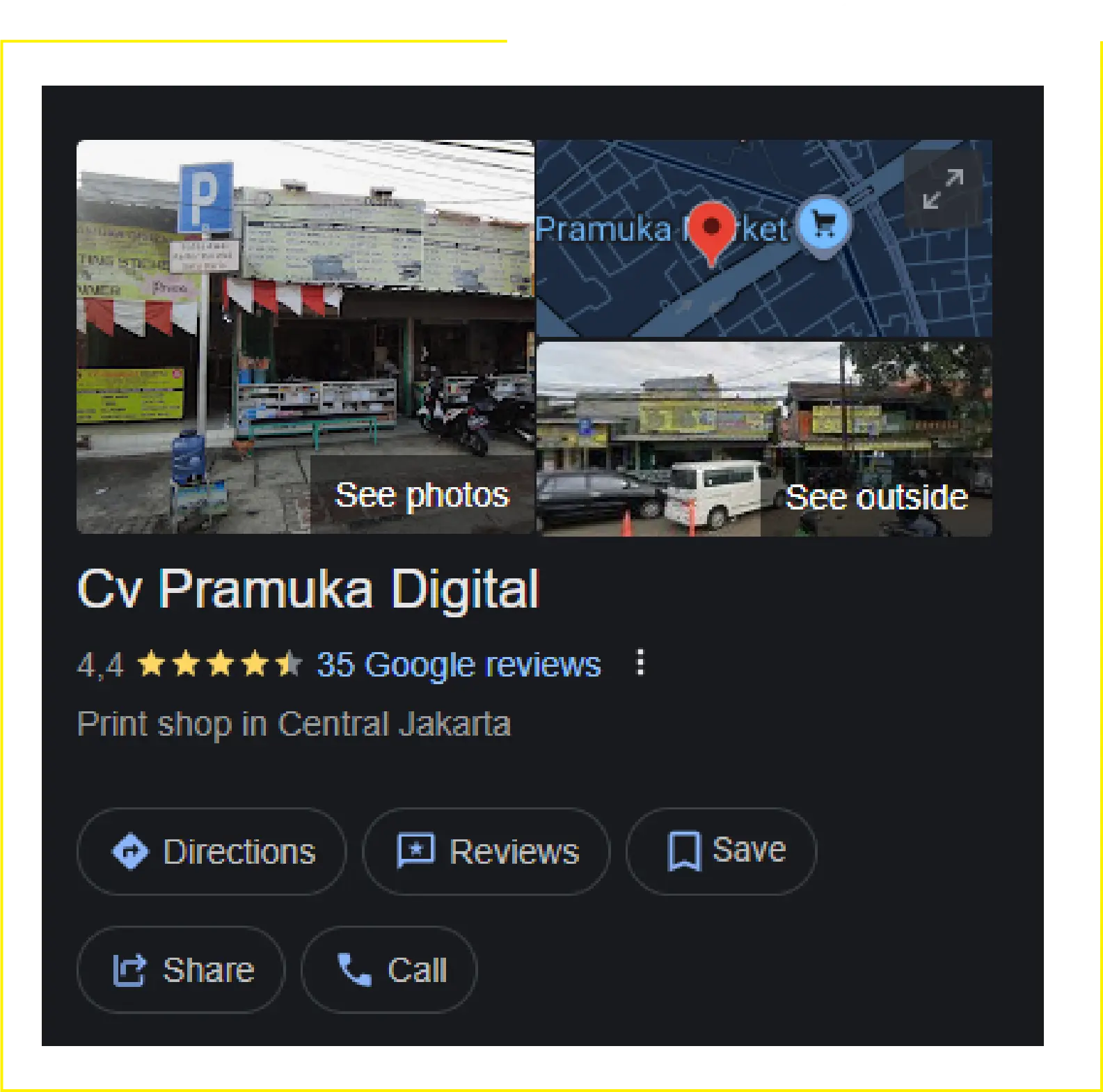 CV Pramuka Digital on Google